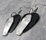 Coffin Stainless Steel Charm Guitar Pick Earrings - Pick Your Color