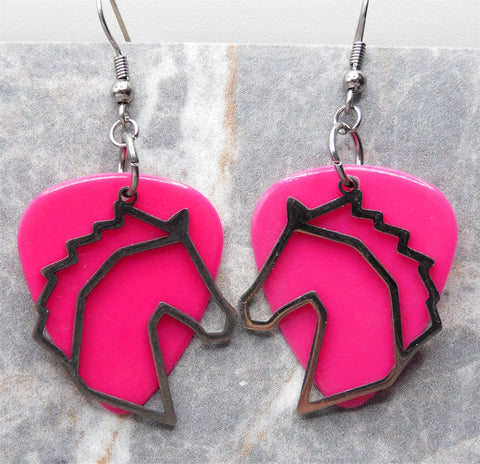 Horse Head Stainless Steel Charm Earrings - Pick Your Color