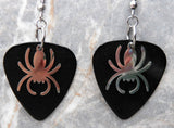 Spider Stainless Steel Charm Guitar Pick Earrings - Pick Your Color