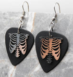Ribcage and Spine Stainless Steel Charm Earrings - Pick Your Color