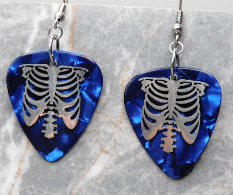 Ribcage and Spine Stainless Steel Charm Earrings - Pick Your Color