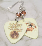 ZZ Top First Album Guitar Pick Earrings with Copper Swarovski Crystals