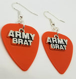 CLEARANCE Army Brat Charms Guitar Pick Earrings - Pick Your Color