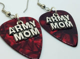 CLEARANCE Army Mom Charms Guitar Pick Earrings - Pick Your Color