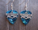 CLEARANCE Baseball Mom Charms Guitar Pick Earrings - Pick Your Color