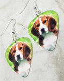 Beagle Guitar Pick Earrings