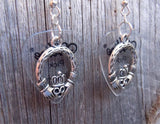 CLEARANCE Claddagh Charm Guitar Pick Earrings - Pick Your Color
