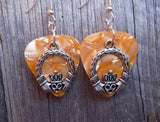 CLEARANCE Claddagh Charm Guitar Pick Earrings - Pick Your Color