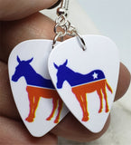 Democrat Symbol Donkey Guitar Pick Earrings