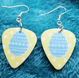 Blue Easter Egg Guitar Pick Earrings