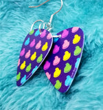 Colored Peeps Guitar Pick Earrings