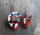 CLEARANCE I Heart Jesus Charm Guitar Pick Earrings - Pick Your Color