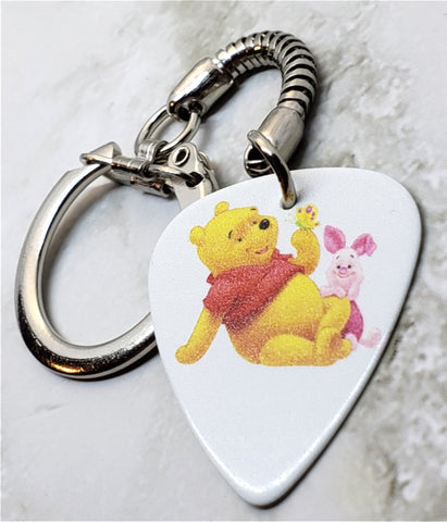 Winnie The Pooh and Piglet Guitar Pick Keychain