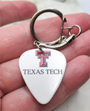 Texas Tech Guitar Pick Key Chain