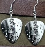 CLEARANCE Kokopelli Charm Guitar Pick Earrings - Pick Your Color