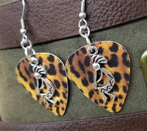 CLEARANCE Kokopelli Charm Guitar Pick Earrings - Pick Your Color