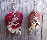 CLEARANCE Kokopelli Charm Guitar Pick Earrings - Pick Your Color