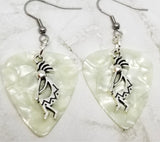 CLEARANCE Kokopelli Charm Guitar Pick Earrings - Pick Your Color