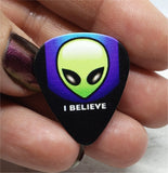 Alien I Believe Guitar Pick Pin or Tie Tack