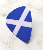 Scottish Flag Guitar Pick Pin or Tie Tack