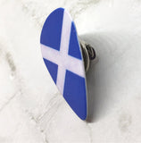 Scottish Flag Guitar Pick Pin or Tie Tack