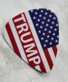Trump American Flag Guitar Pick Pin or Tie Tack