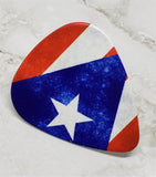 Puerto Rican Flag Guitar Pick Pin or Tie Tack
