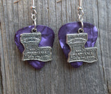 CLEARANCE State of Louisiana Charm Guitar Pick Earrings - Pick Your Color