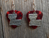 CLEARANCE State of Louisiana Charm Guitar Pick Earrings - Pick Your Color