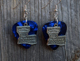 CLEARANCE State of Louisiana Charm Guitar Pick Earrings - Pick Your Color