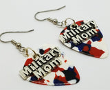 CLEARANCE Military Mom Charms Guitar Pick Earrings - Pick Your Color