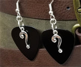 CLEARANCE Riddler Question Mark Charm Guitar Pick Earrings - Pick Your Color