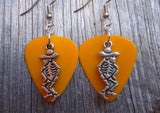 CLEARANCE Skeleton with Sombrero Charm Guitar Pick Earrings - Pick Your Color