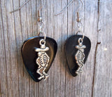 CLEARANCE Skeleton with Sombrero Charm Guitar Pick Earrings - Pick Your Color