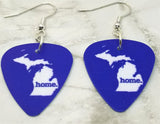 Michigan State Home Guitar Pick Earrings