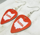 Ohio State Home Guitar Pick Earrings