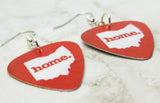 Ohio State Home Guitar Pick Earrings