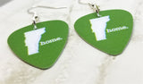 Vermont State Home Guitar Pick Earrings