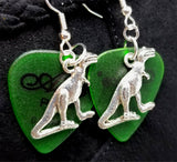 CLEARANCE Tyrannosaurus Rex Charm Guitar Pick Earrings - Pick Your Color