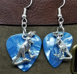 CLEARANCE Tyrannosaurus Rex Charm Guitar Pick Earrings - Pick Your Color