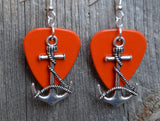 CLEARANCE Large Anchor Charms Guitar Pick Earrings - Pick Your Color