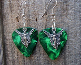 CLEARANCE Angel Charm Guitar Pick Earrings - Pick Your Color
