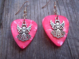 CLEARANCE Fancy Angel Charms Guitar Pick Earrings - Pick Your Color