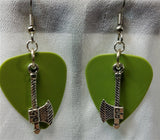 CLEARANCE Axe Charm Guitar Pick Earrings - Pick Your Color
