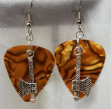 CLEARANCE Axe Charm Guitar Pick Earrings - Pick Your Color
