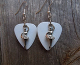 CLEARANCE Ballet Dancer on Her Toes Charm Guitar Pick Earrings - Pick Your Color