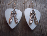 CLEARANCE Ballet Slipper Charms Guitar Pick Earrings - Pick Your Color