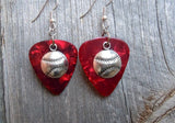 CLEARANCE Baseball Charm Guitar Pick Earrings - Pick Your Color