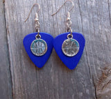 CLEARANCE Large Basketball Charm Guitar Pick Earrings - Pick Your Color