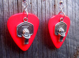 CLEARANCE Basketball Hoop Guitar Pick Earrings - Pick Your Color